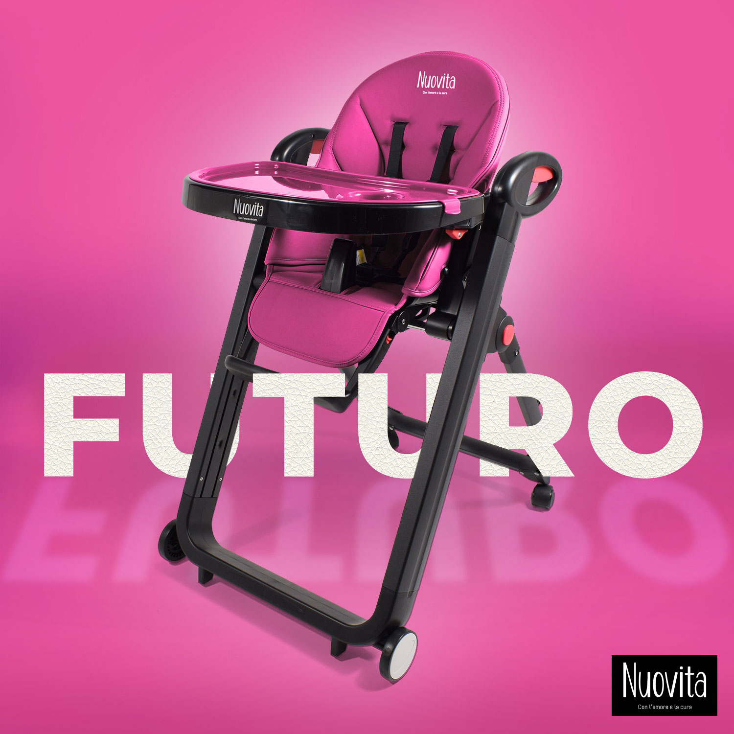 Стульчик для кормления Nuovita Futuro Nero классический - фото 2