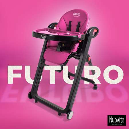 Стульчик для кормления Nuovita Futuro Nero розовый