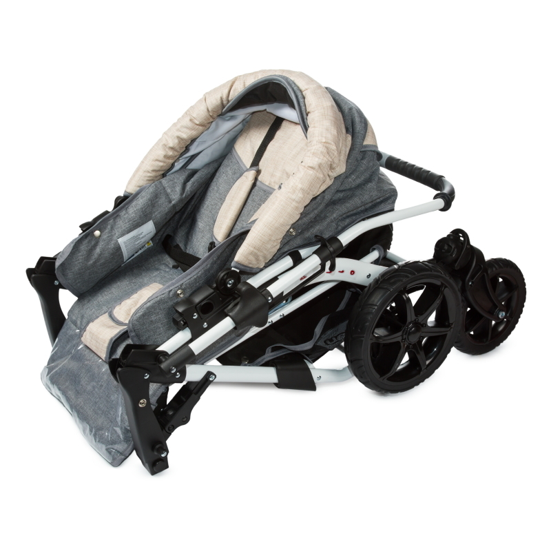 Коляска трансформер Babyton Pillo OX Grey-Beige - фото 13