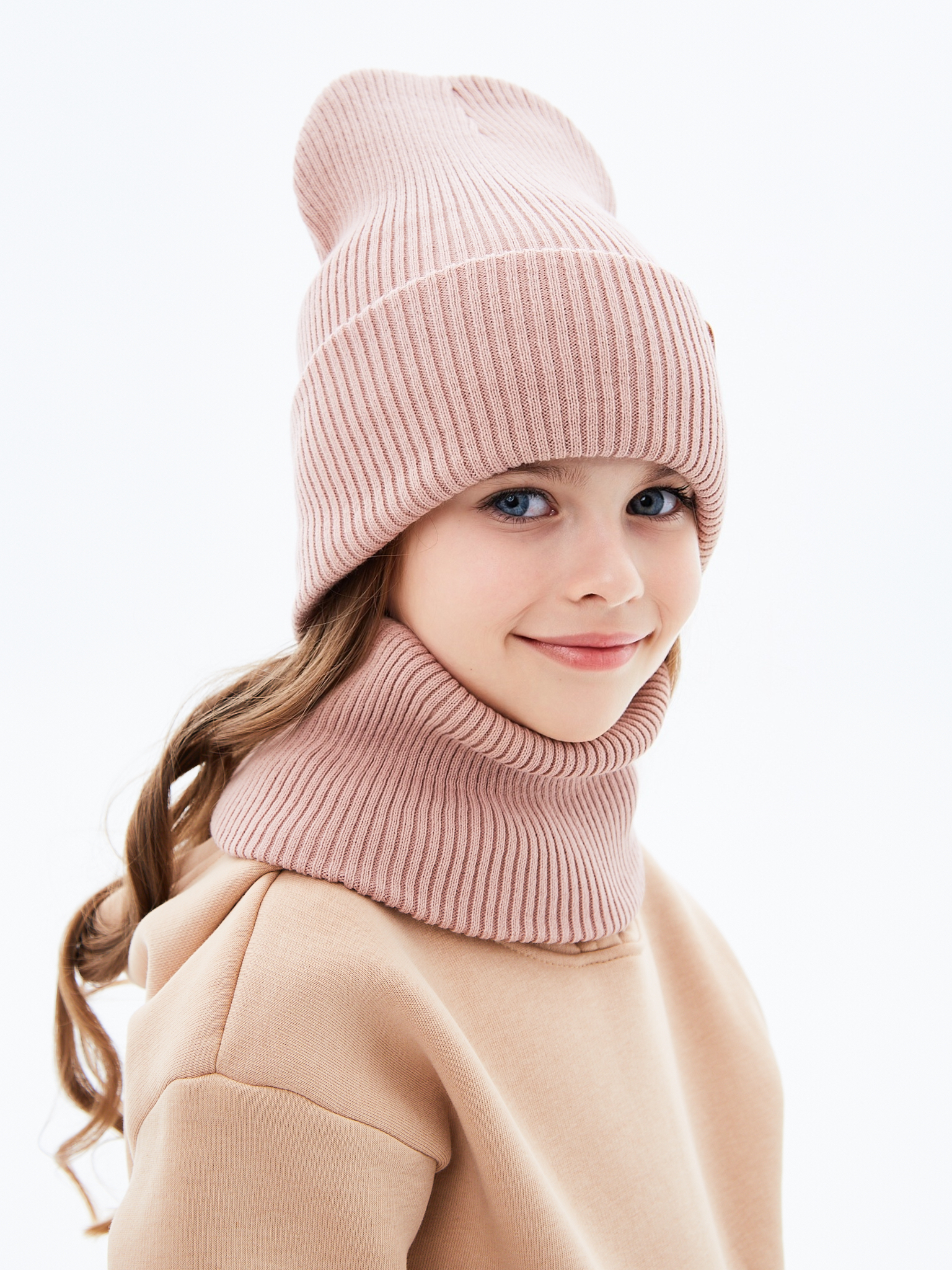 Шапка и снуд KUBRIO KU-H-72-lopataG-Coffee - фото 6