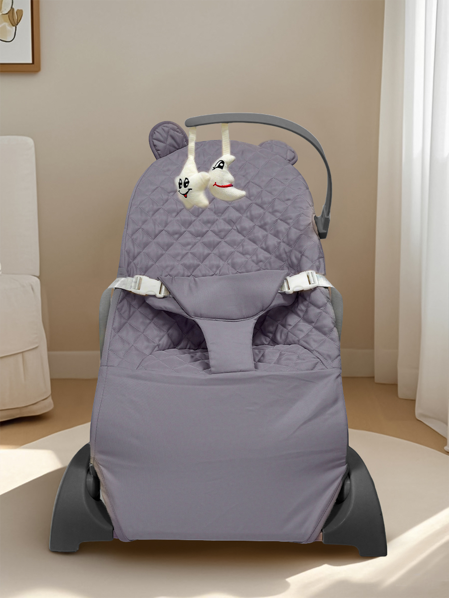 Шезлонг CINLANKIDS серый - фото 9