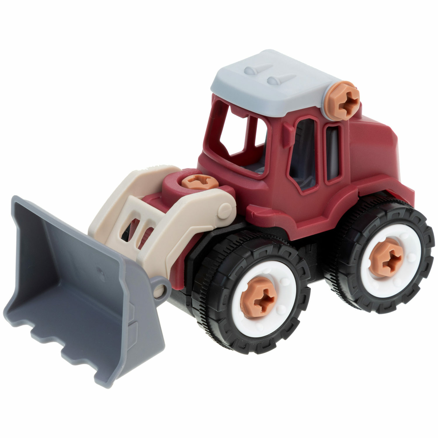 Конструктор 1TOY Фронтальный погрузчик сборная игровая модель - фото 6