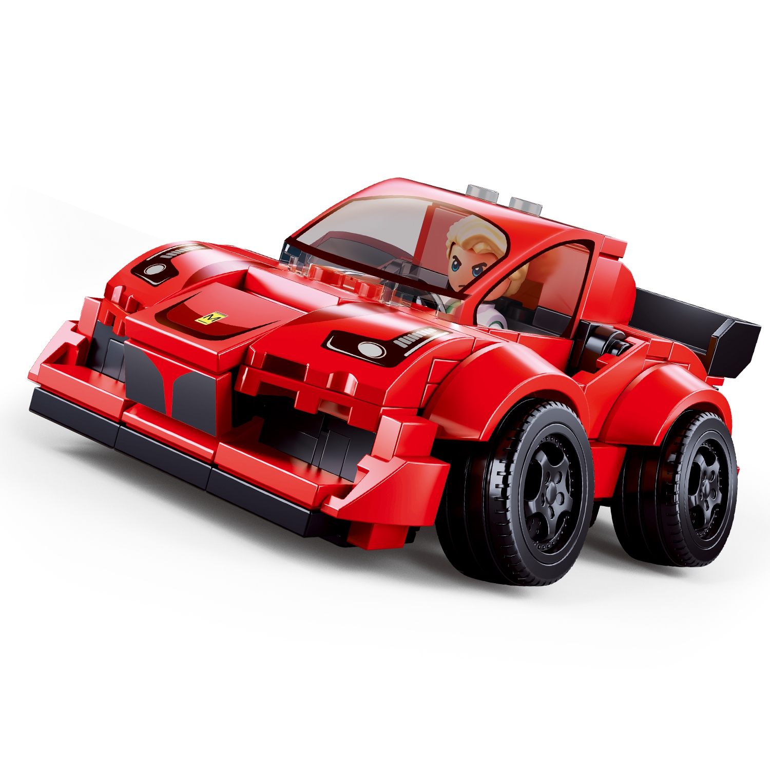 Конструктор SLUBAN Транспорт: Красный автомобиль - фото 6