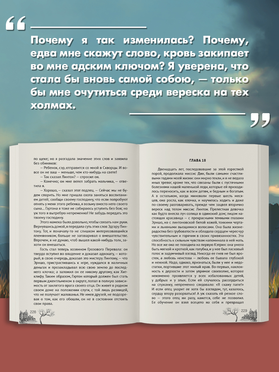 Книга Проф-Пресс Грозовой перевал Э. Бронте. - фото 4
