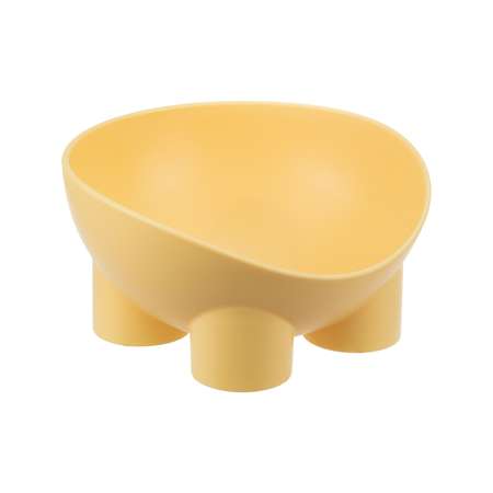 Миска для животных Homepet Frost Touch Слоник на ножках банановая 0.3л