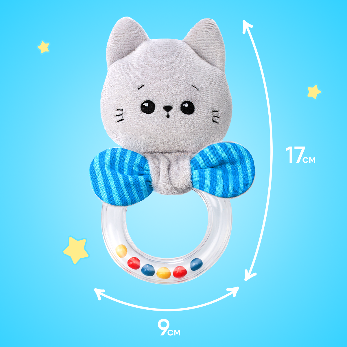 Игрушка Мякиши погремушка Котенок Кекс - фото 7
