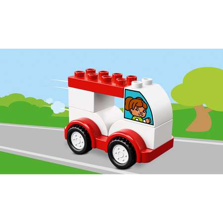 Конструктор LEGO DUPLO Мой первый гоночный автомобиль блочный