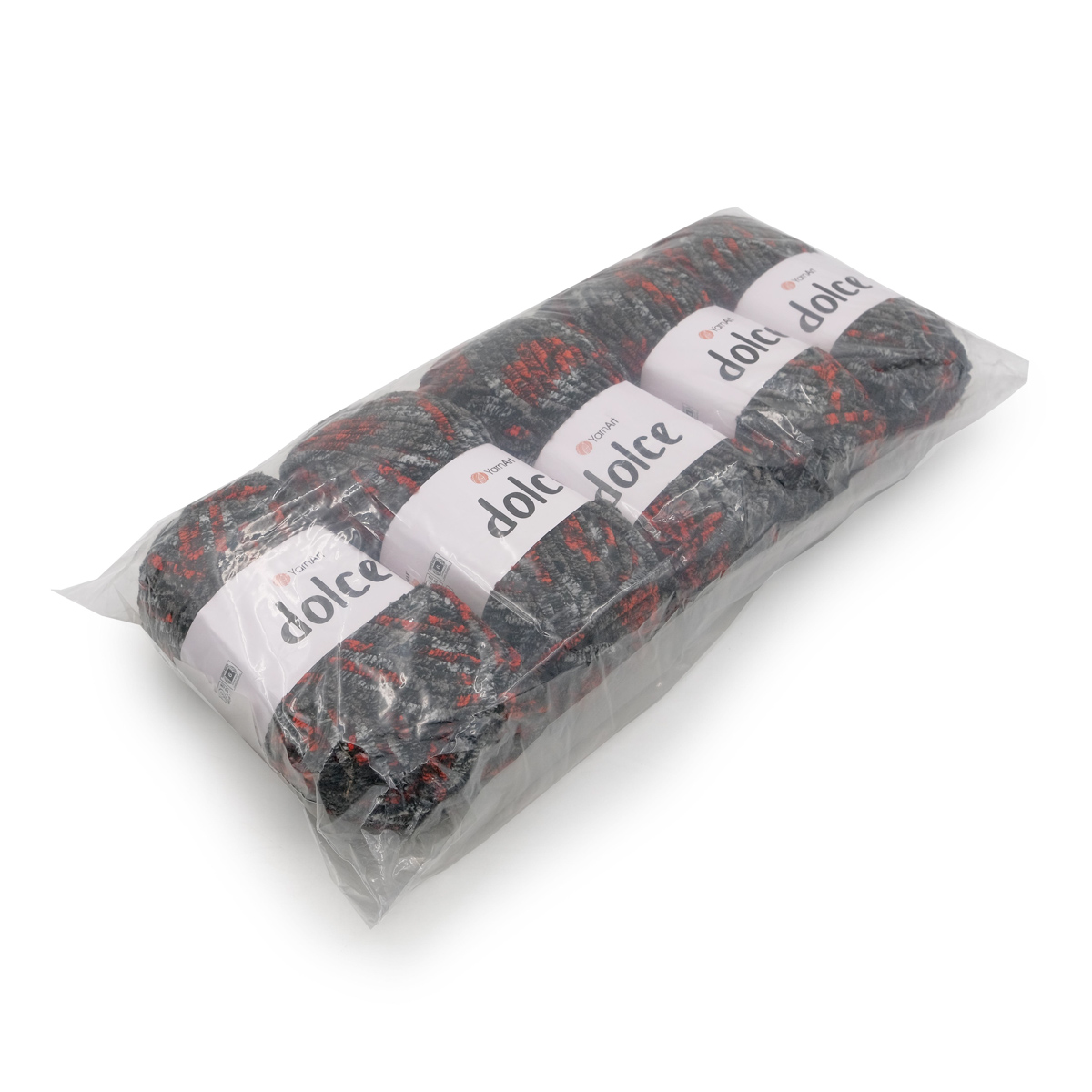 Пряжа для вязания YarnArt Dolce 100 гр 120 м микрополиэстер пушистая плюшевая 5 мотков 806 меланж - фото 8