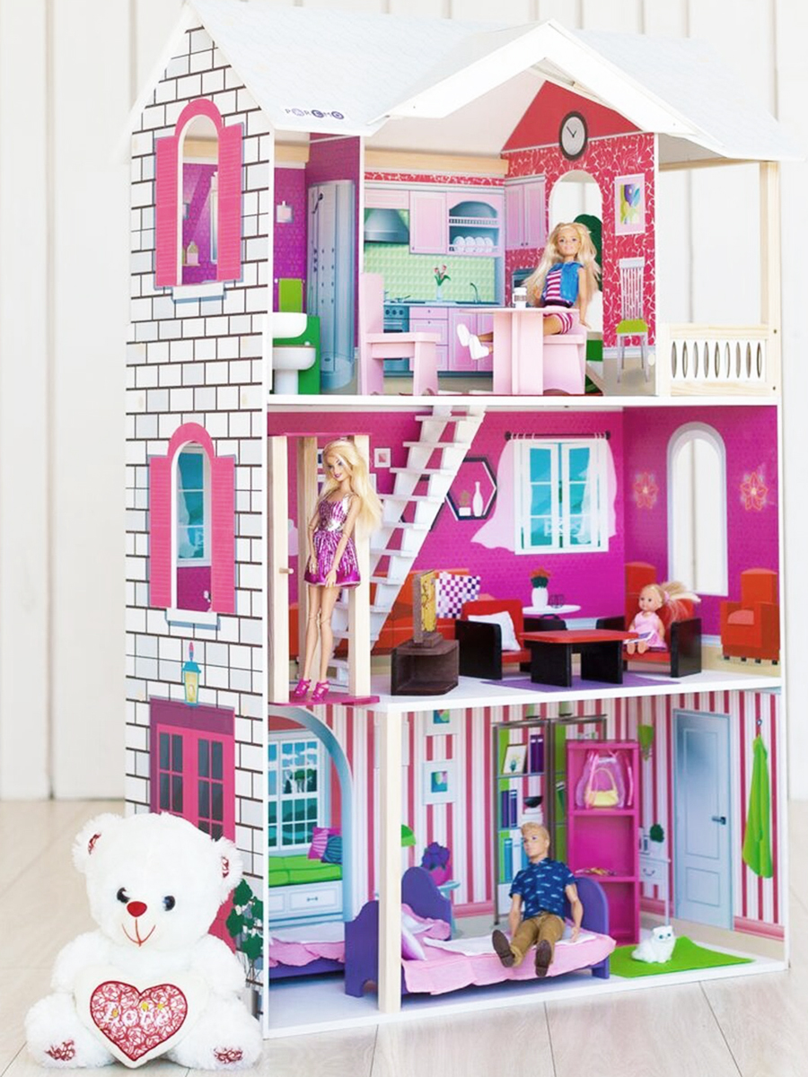 Домик для кукол PAREMO 121 см с мебелью PD318-15 - фото 10