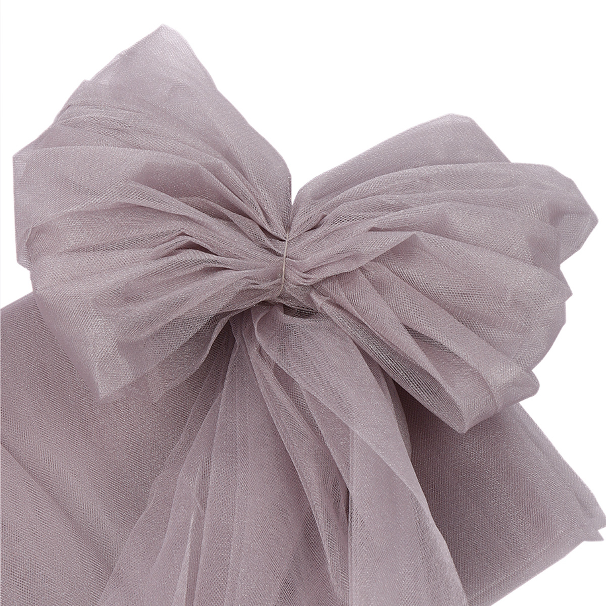 Фатин Кристалл TBY средней жесткости блестящий шир.300см уп.5м - серый серебро - фото 5