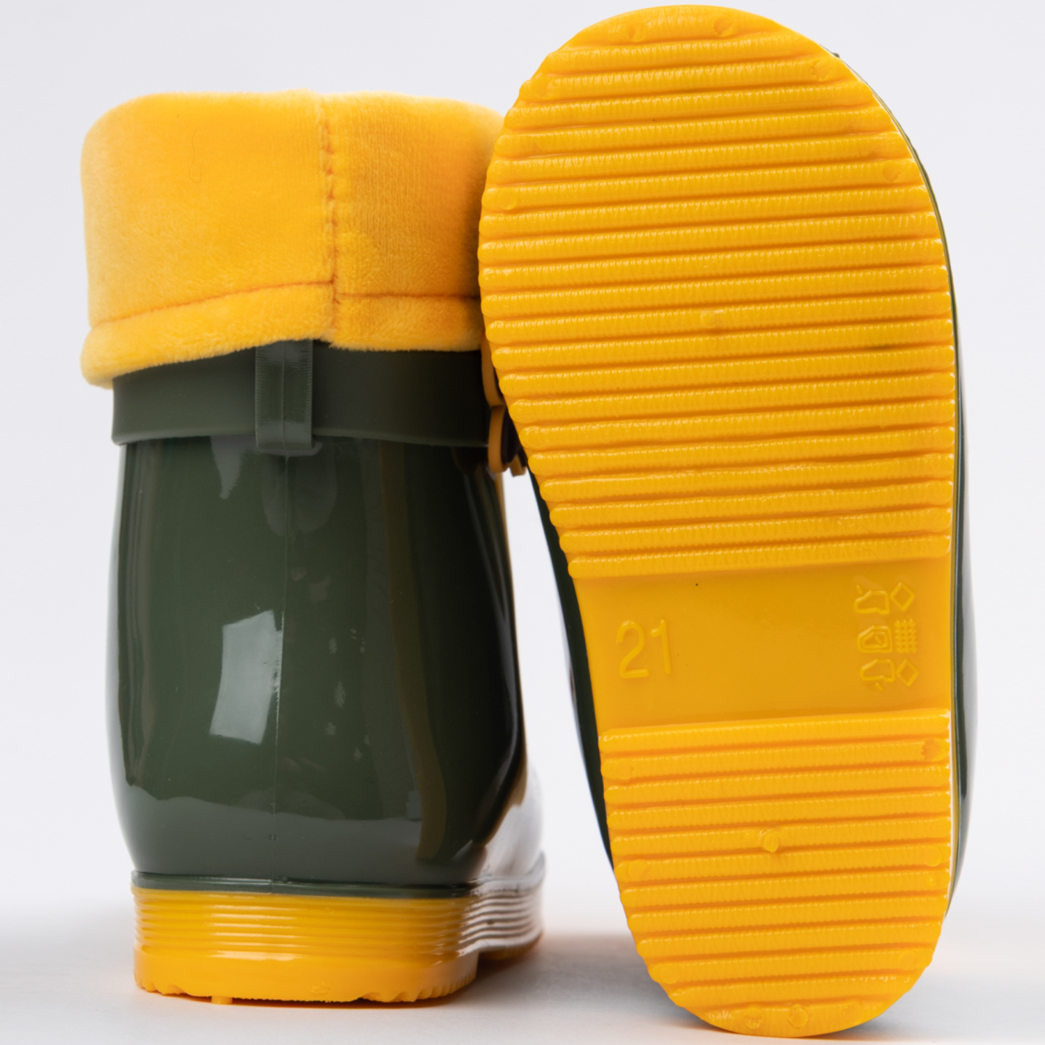 Резиновые сапоги TikkaGo 8U03_2433-1_khaki-yellow - фото 8