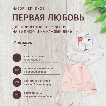 Чепчик 2 шт ALARYSPEOPLE