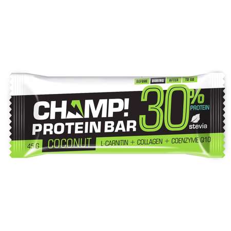 Батончик Леовит Champ протеиновый кокосовый 45г