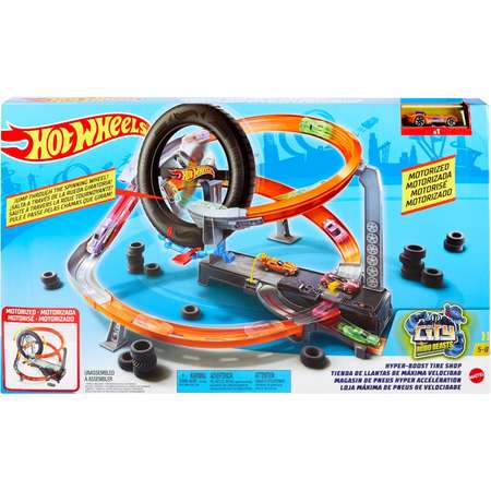 Трек Hot Wheels Шиномонтажная мастерская с пусковой установкой
