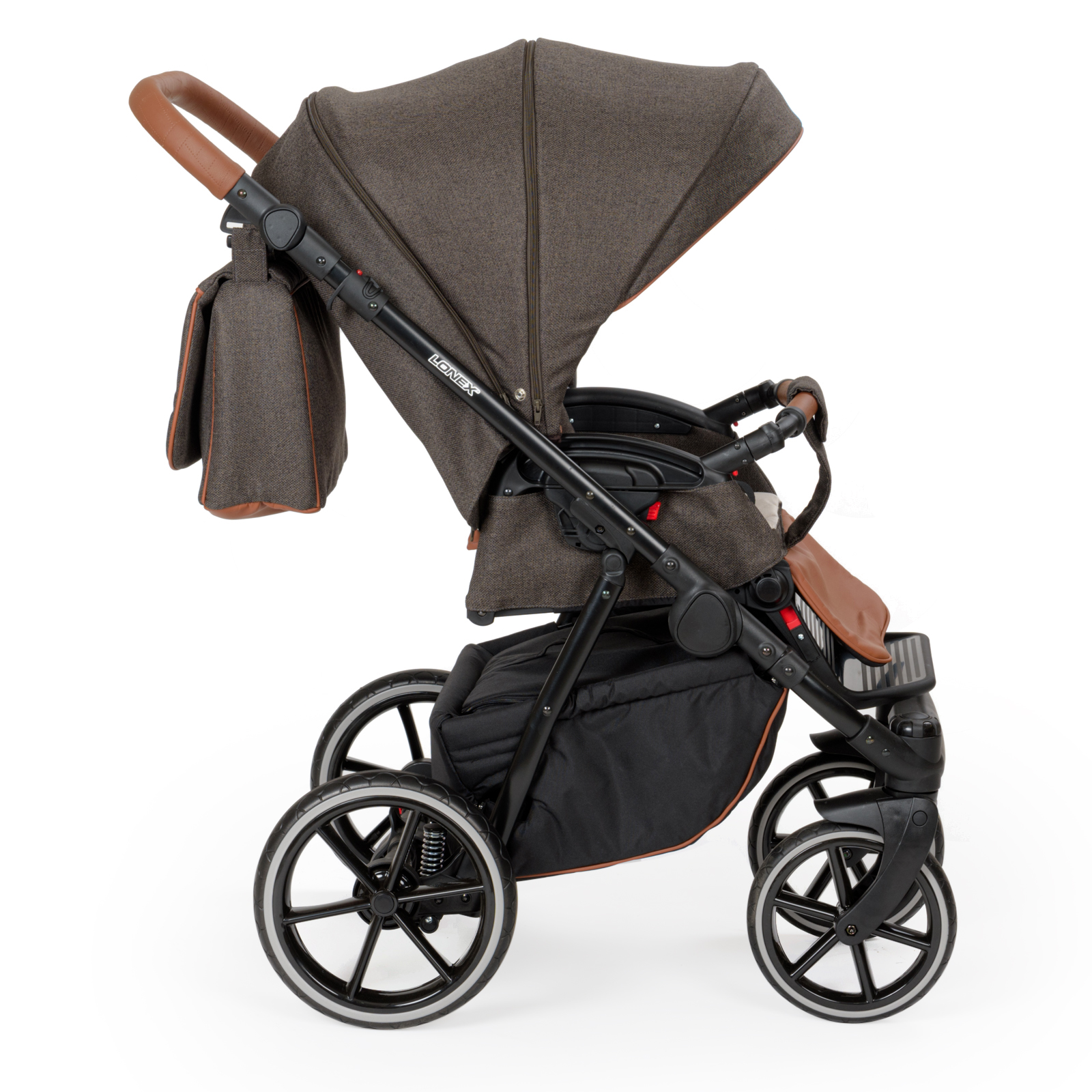 Коляска 2в1 LONEX Pax Eko Pro Dark - фото 14