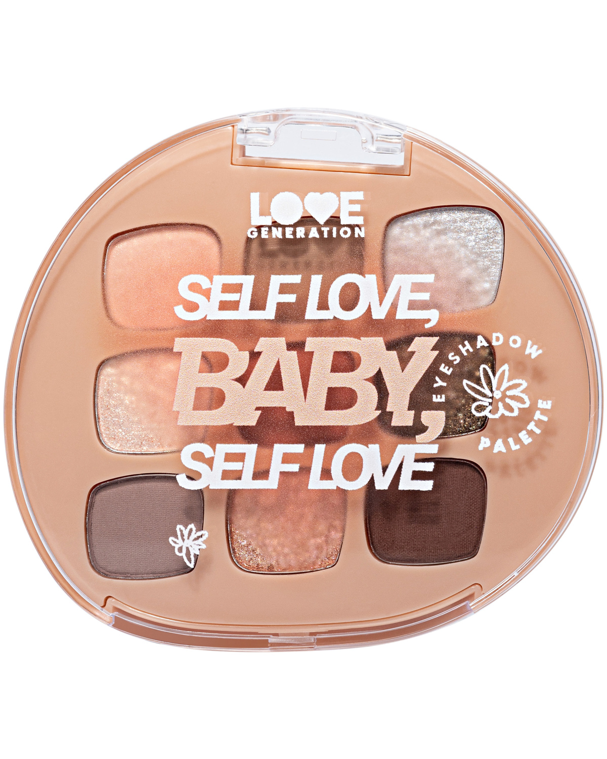 Палетка теней для век Love Generation Self love, baby, Self love, 9 оттенков, 7,2 г - фото 1