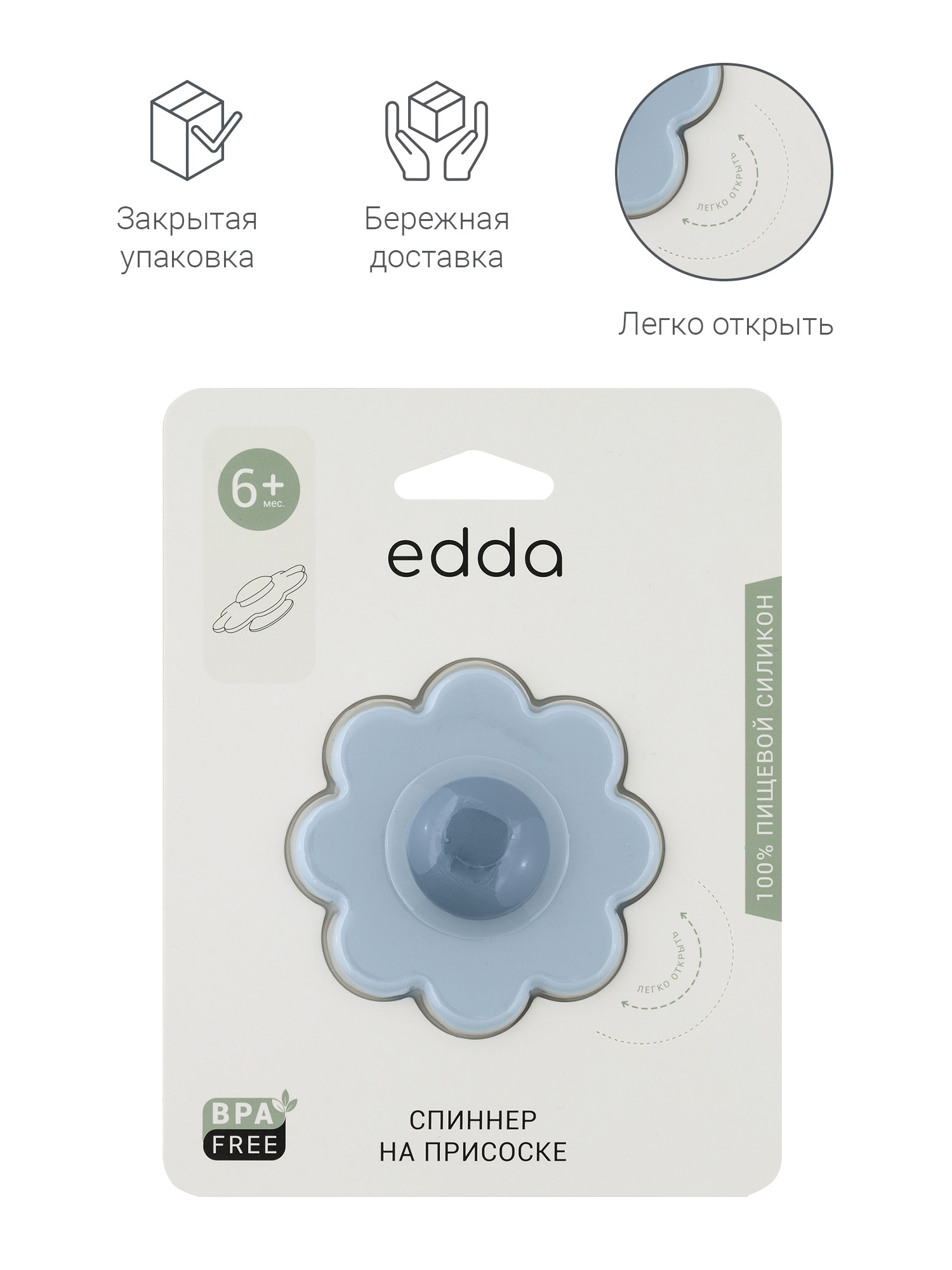 Игрушка edda бизиборд Спиннер - фото 8