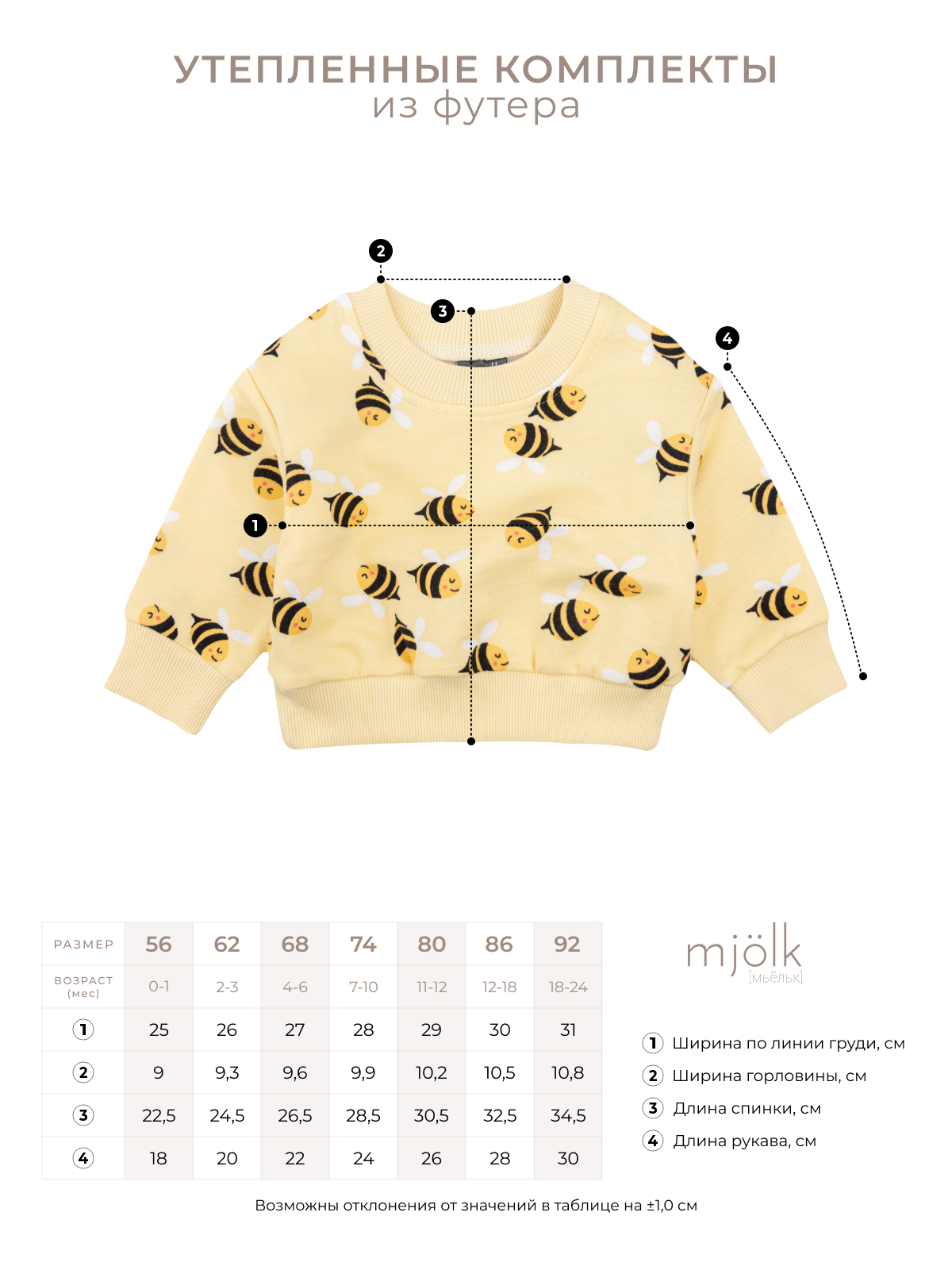 Свитшот и брюки Mjolk 4156606 - фото 8