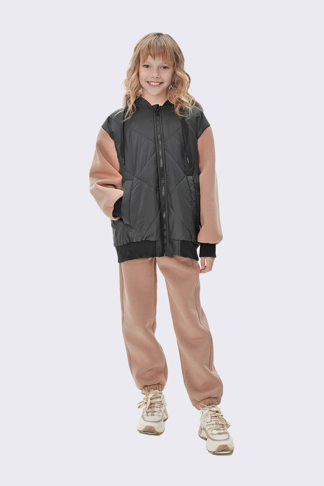 Бомбер UKI KIDS 3spr25-015бежч - фото 1
