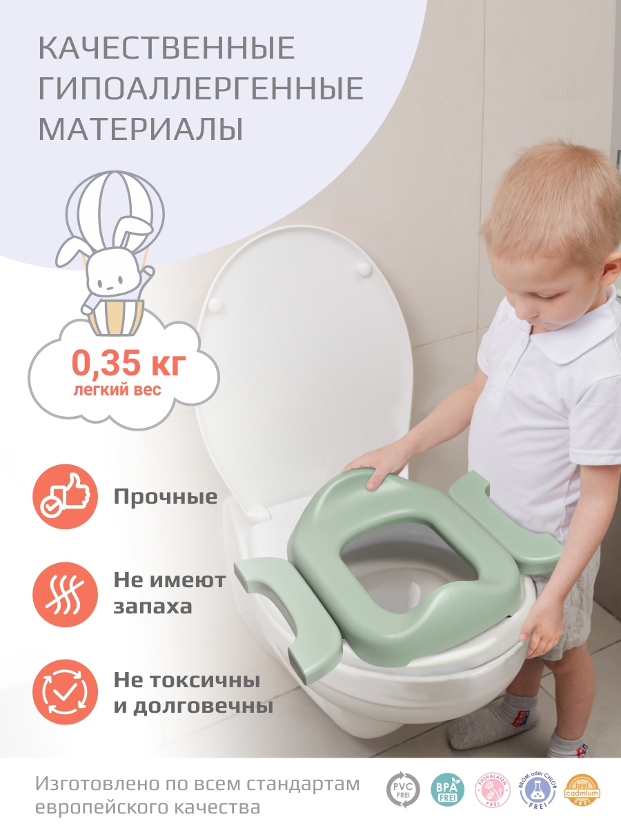 Накладка на унитаз KidWick Square Дорожный голубой - фото 7