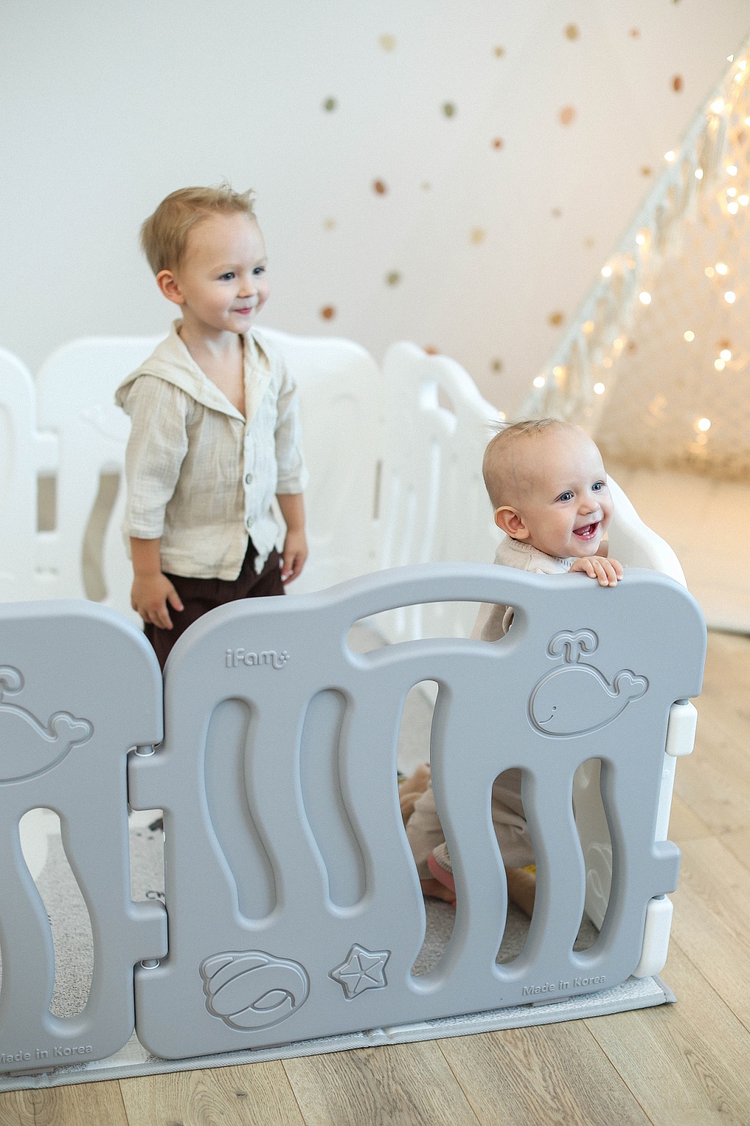 Манеж ширма Ifam белый IF-024-02-SBR-GW10 - фото 15