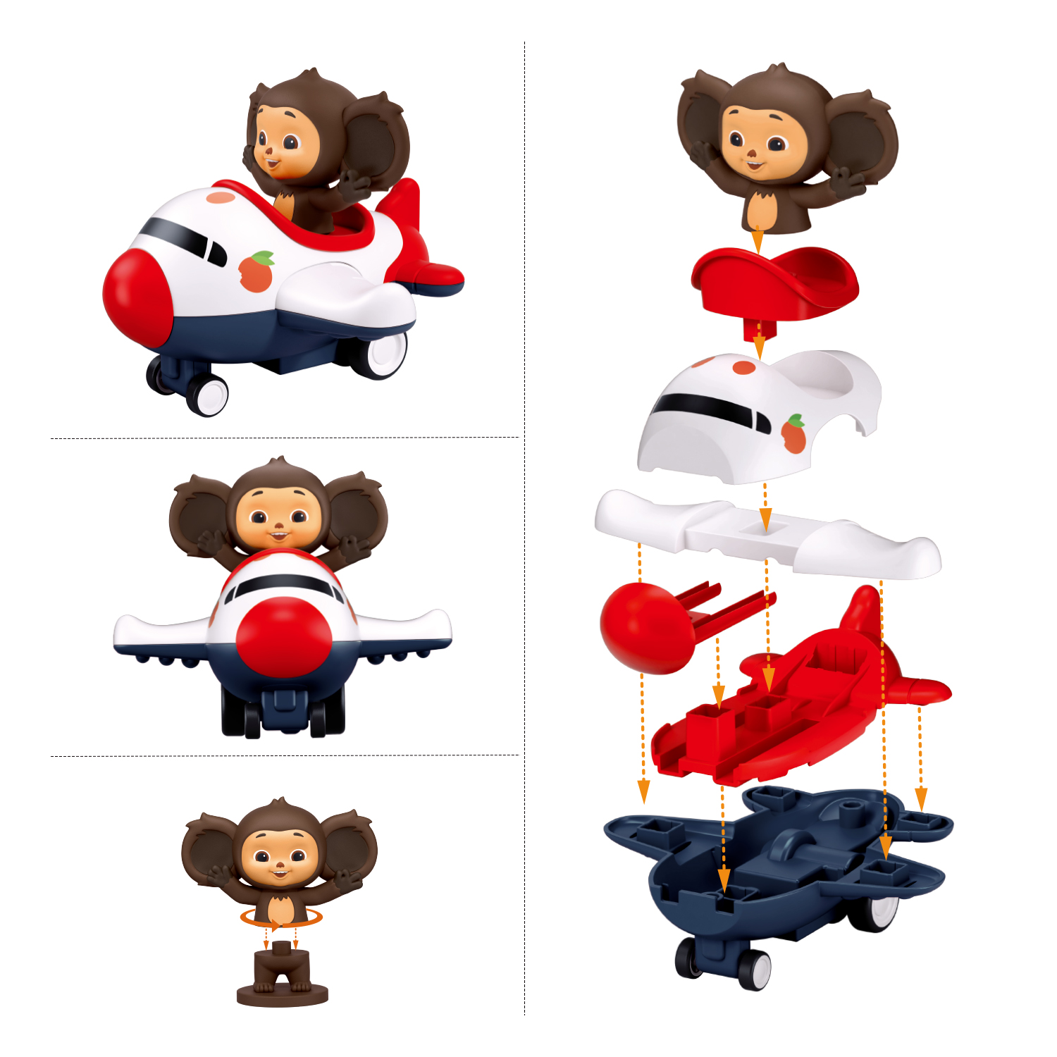 Конструктор SLUBAN Чебурашка 30 дет. - фото 3