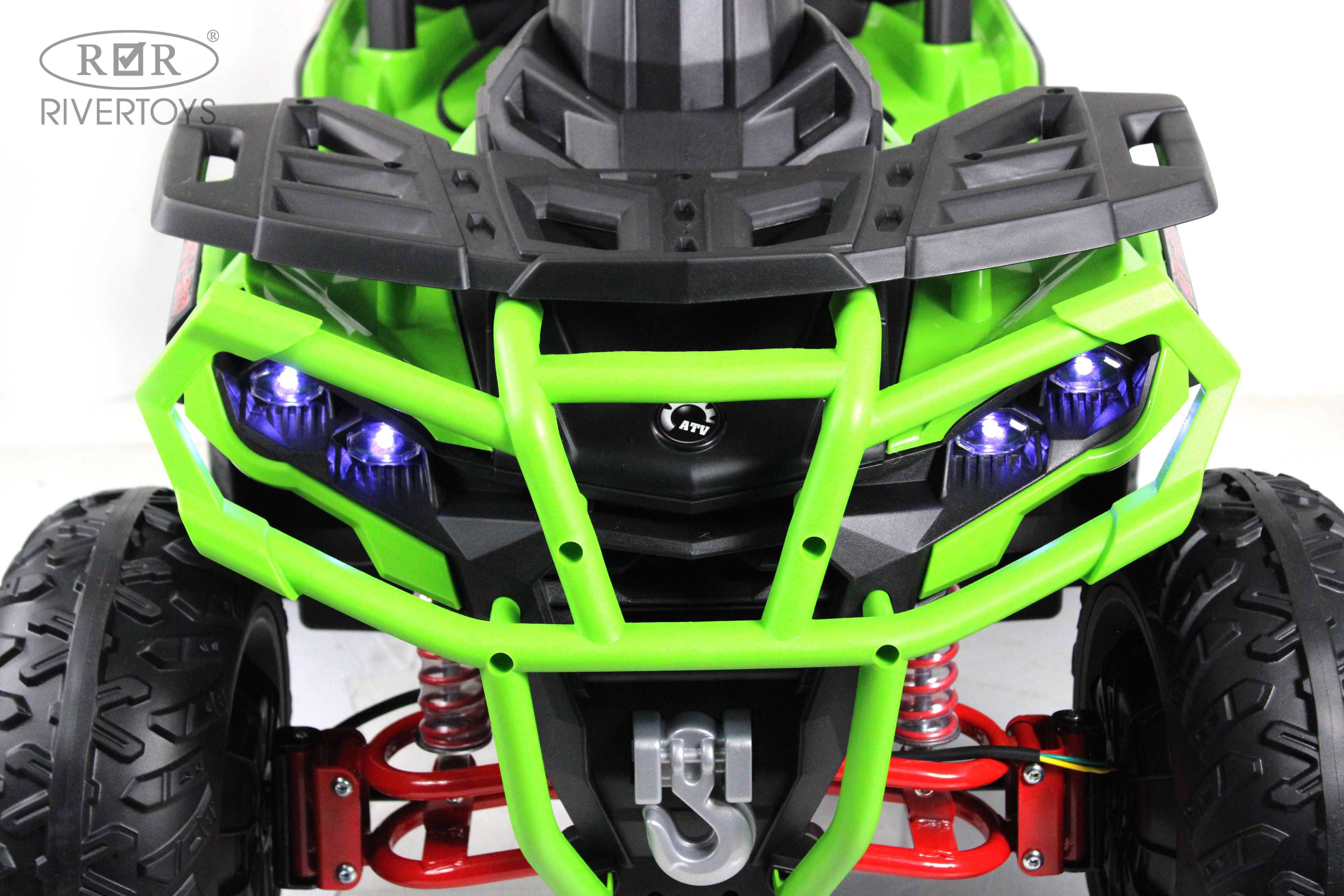 Электромобиль RIVERTOYS Z111ZZ-NEW-GREEN С пультом ДУ - фото 24