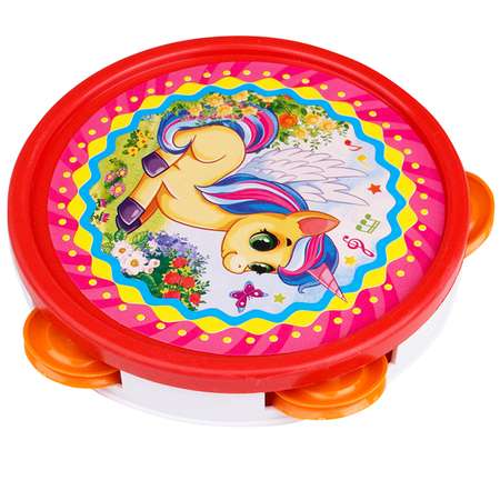 Игрушка музыкальная Рыжий кот бубен