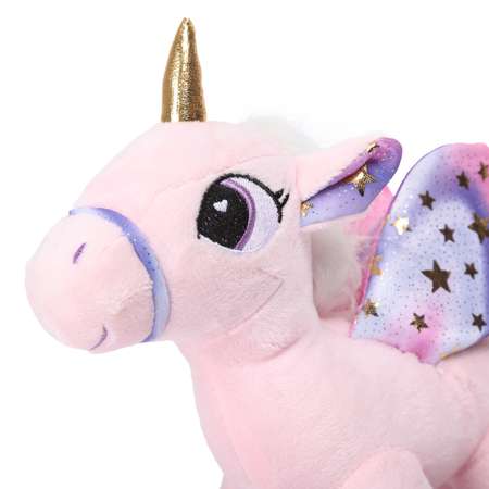Игрушка мягкая Laffi Единорог с крыльями Розовый 5238