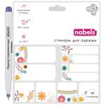 Стикеры Nabels Именные для одежды Цветы 40 шт