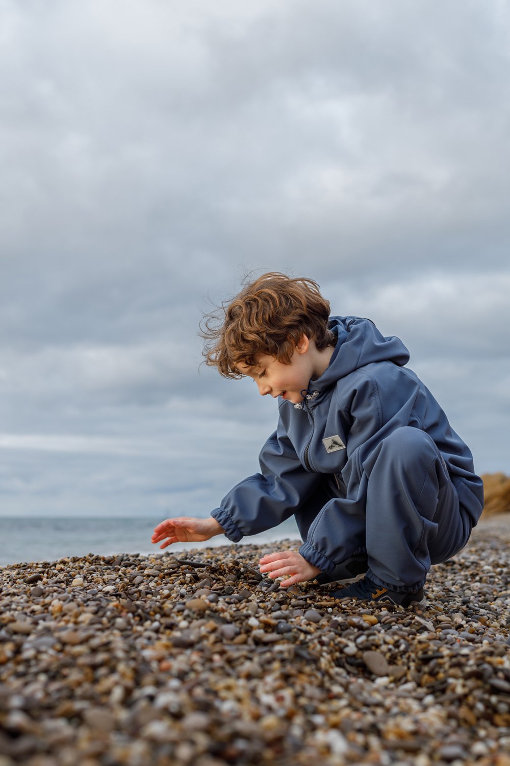 Куртка MINIDINO B-VO-Krt-114/0Куртка софтшелл Иззи синяя дымка детская - фото 4