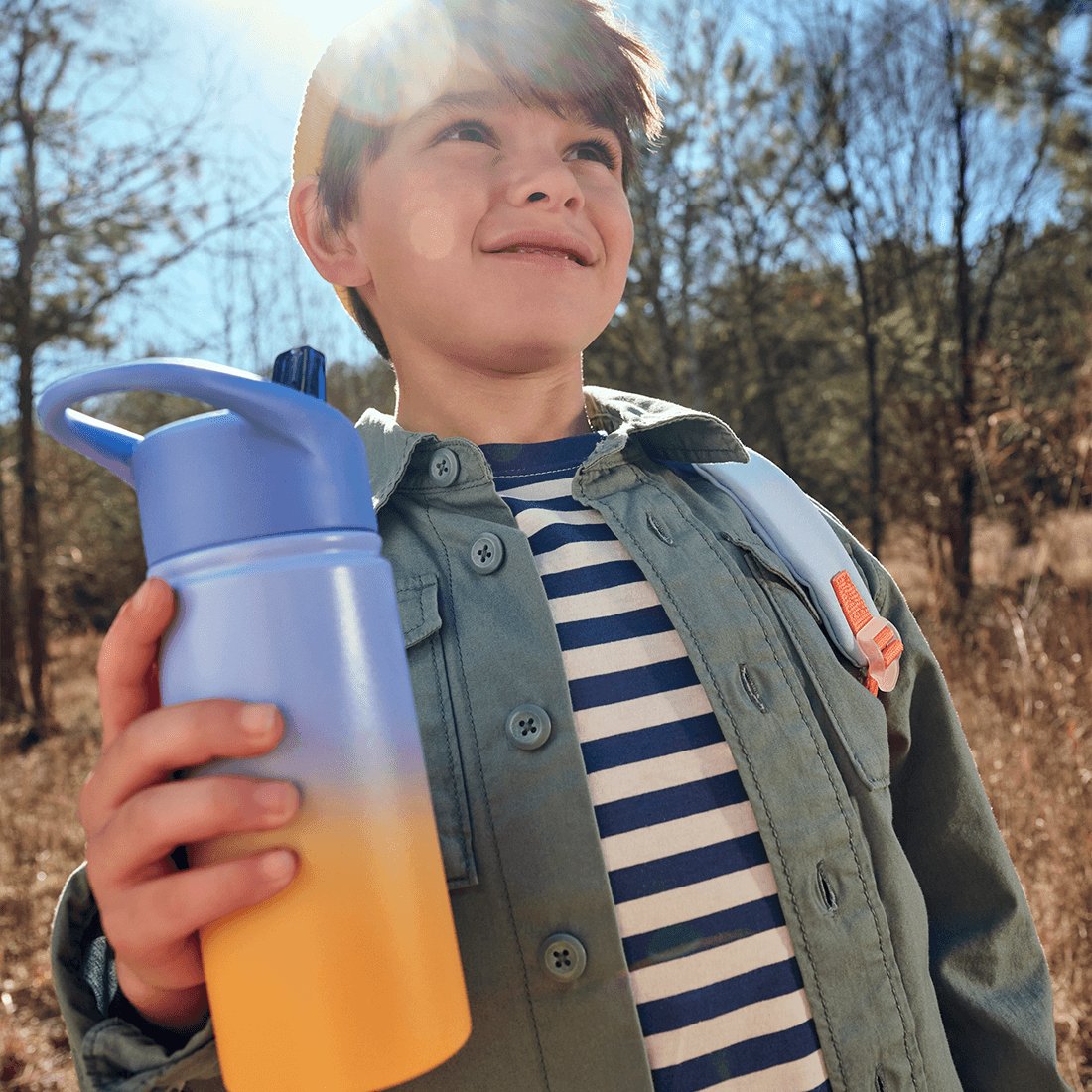 Термо-поильник Skip Hop сине-оранжевый 450 мл - фото 3