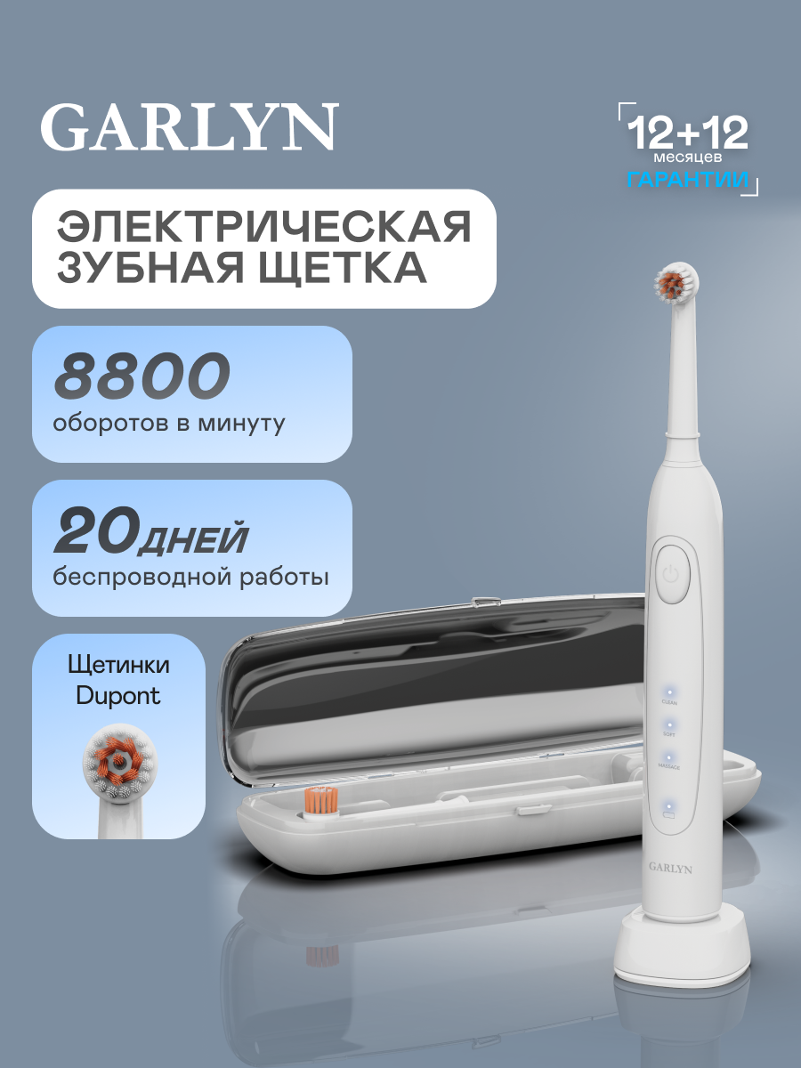 Зубная щетка электрическая GARLYN 1 шт. - фото 1