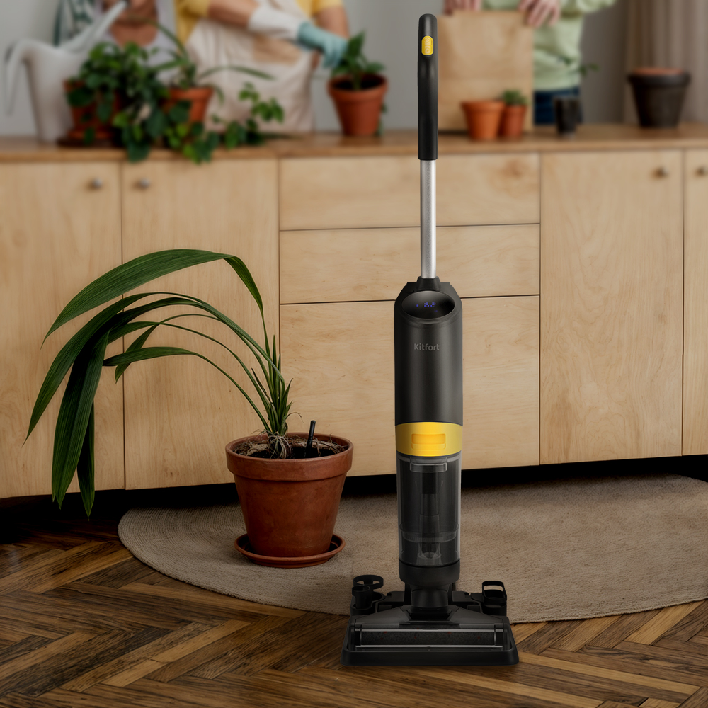 Вертикальный беспроводной моющий пылесос KITFORT КТ-5258 - фото 6