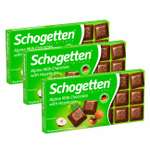 Плиточный шоколад Schogetten молочный Alpine Milk с фундуком 3шт х 100 г