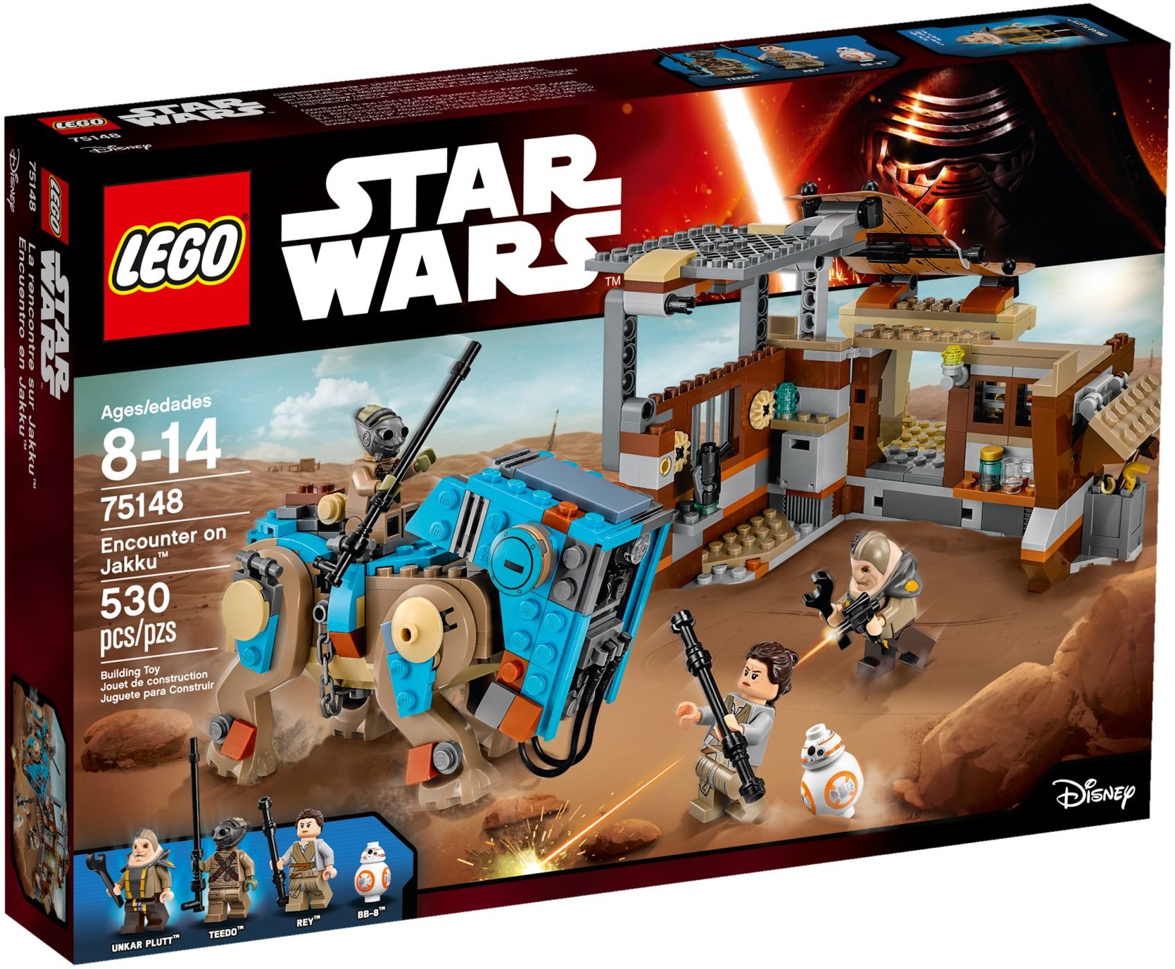 Изображение товара Конструктор LEGO Star Wars Столкновение на Джакку 75148, 530 деталей, 4 минифигуры Изображение товара Конструктор LEGO Star Wars Столкновение на Джакку 75148, 530 деталей, 4 минифигуры