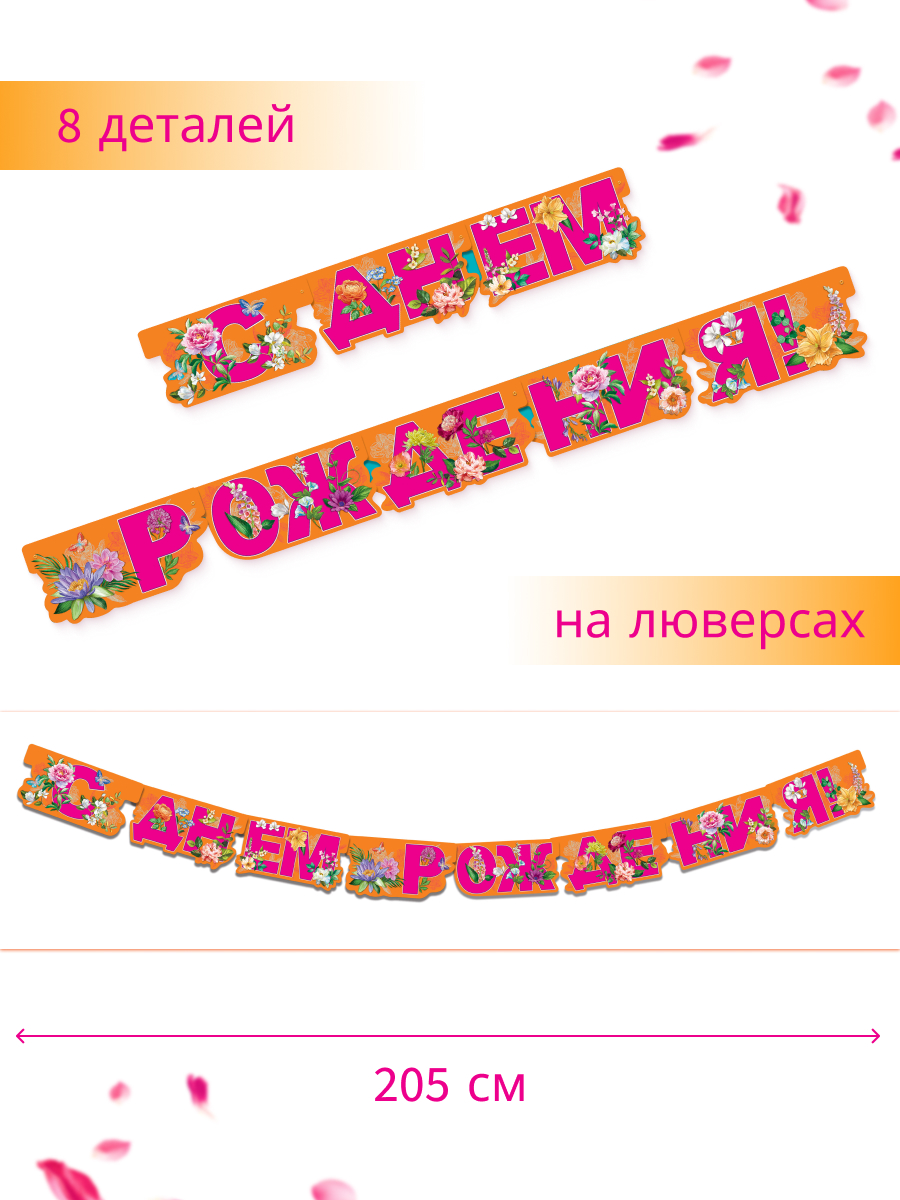 Гирлянда-растяжка Арт и Дизайн День Рождения - фото 2
