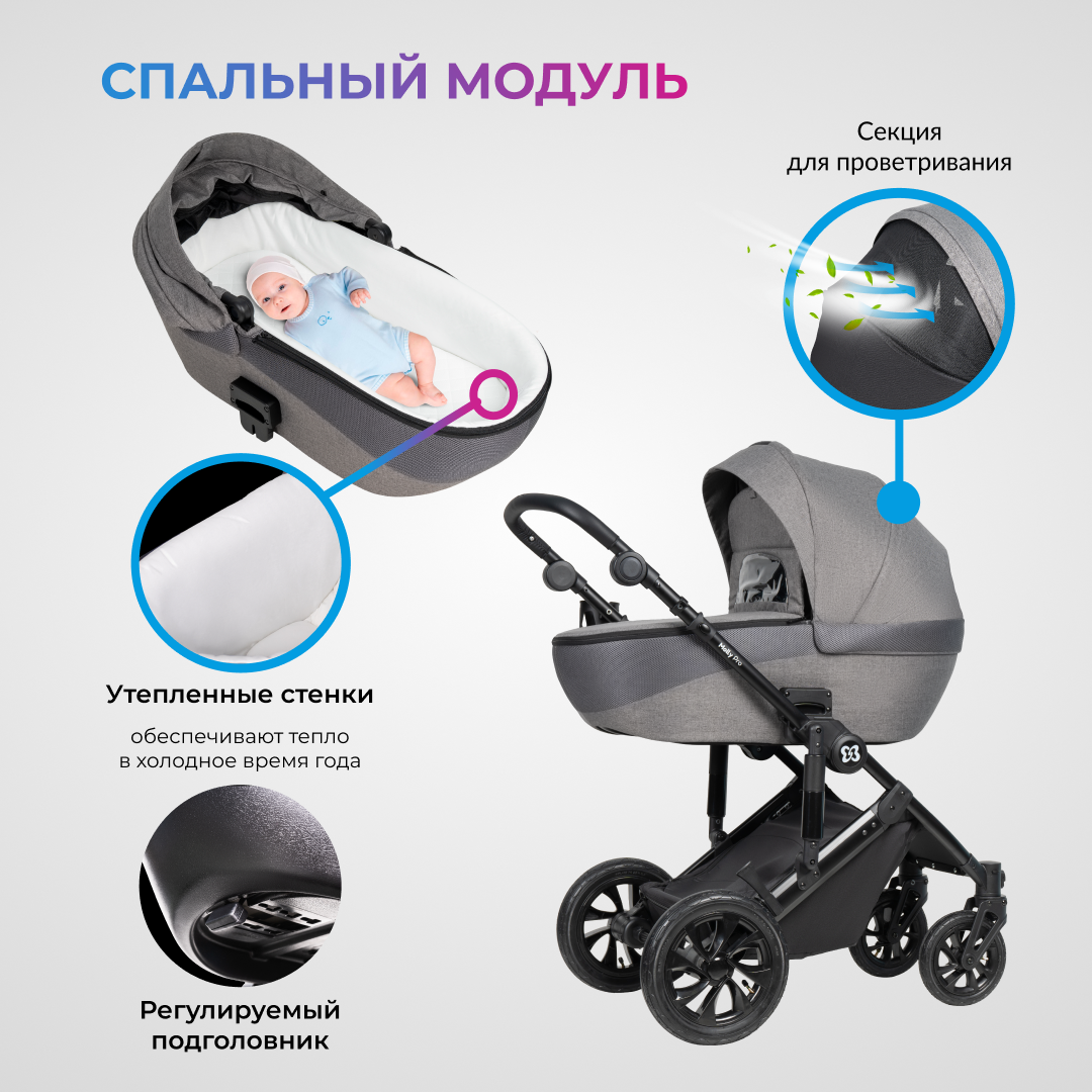 Коляска 3в1 Farfello Molly Pro - фото 8