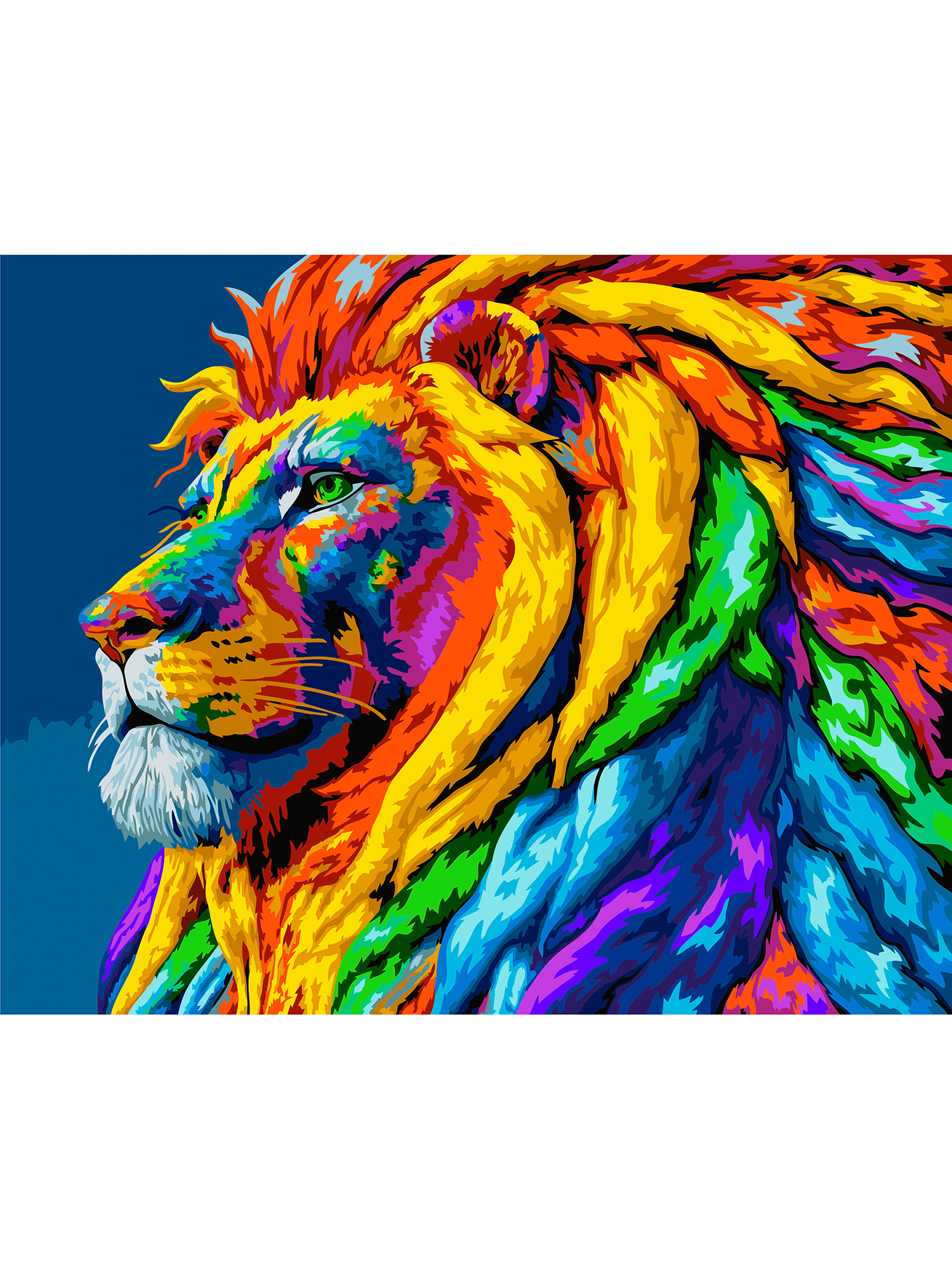 Картина по номерам Art on Canvas Львиный профиль в ассортименте - фото 2