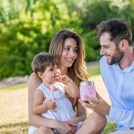 Термос Miniland для еды и жидкостей Silky Thermos Mini розовый 280 мл