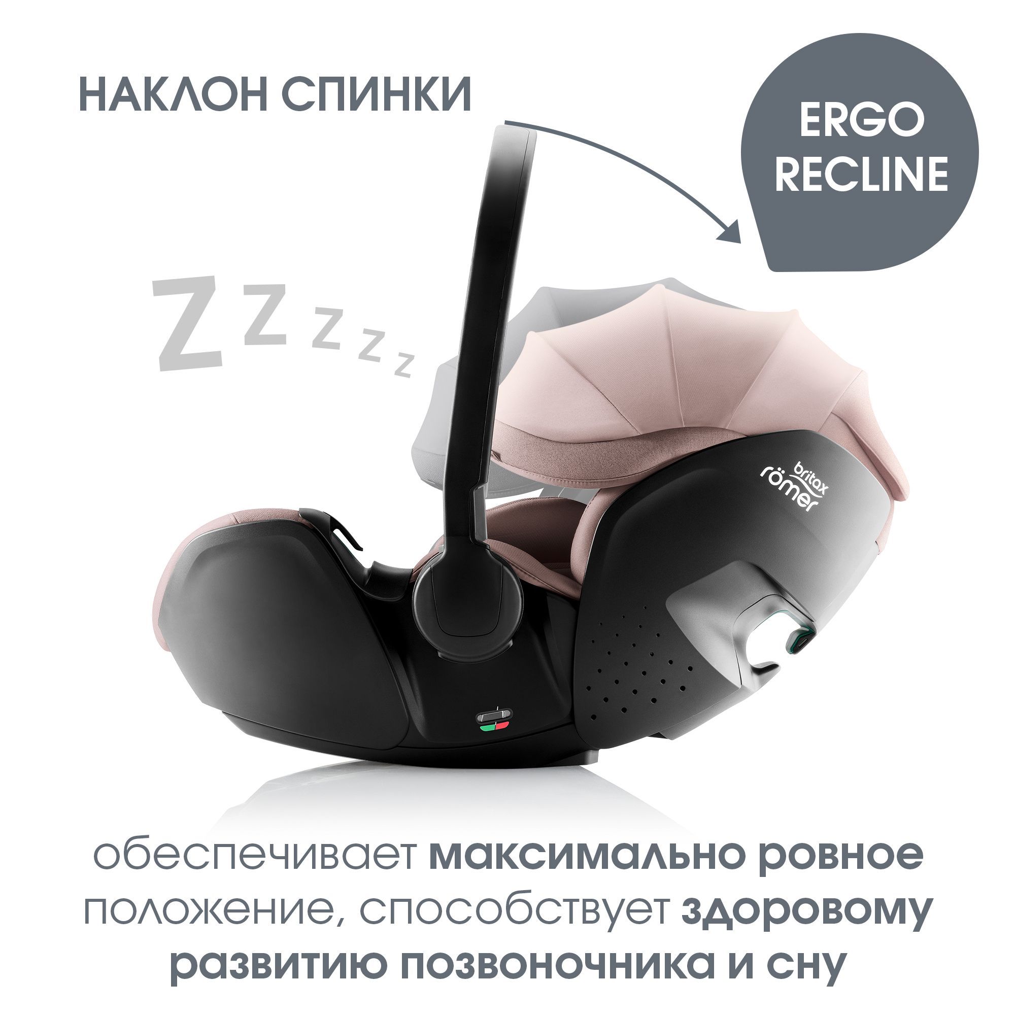 Автокресло Britax Roemer Baby-Safe Pro 0+/1 (0-18 кг) розовый - фото 6