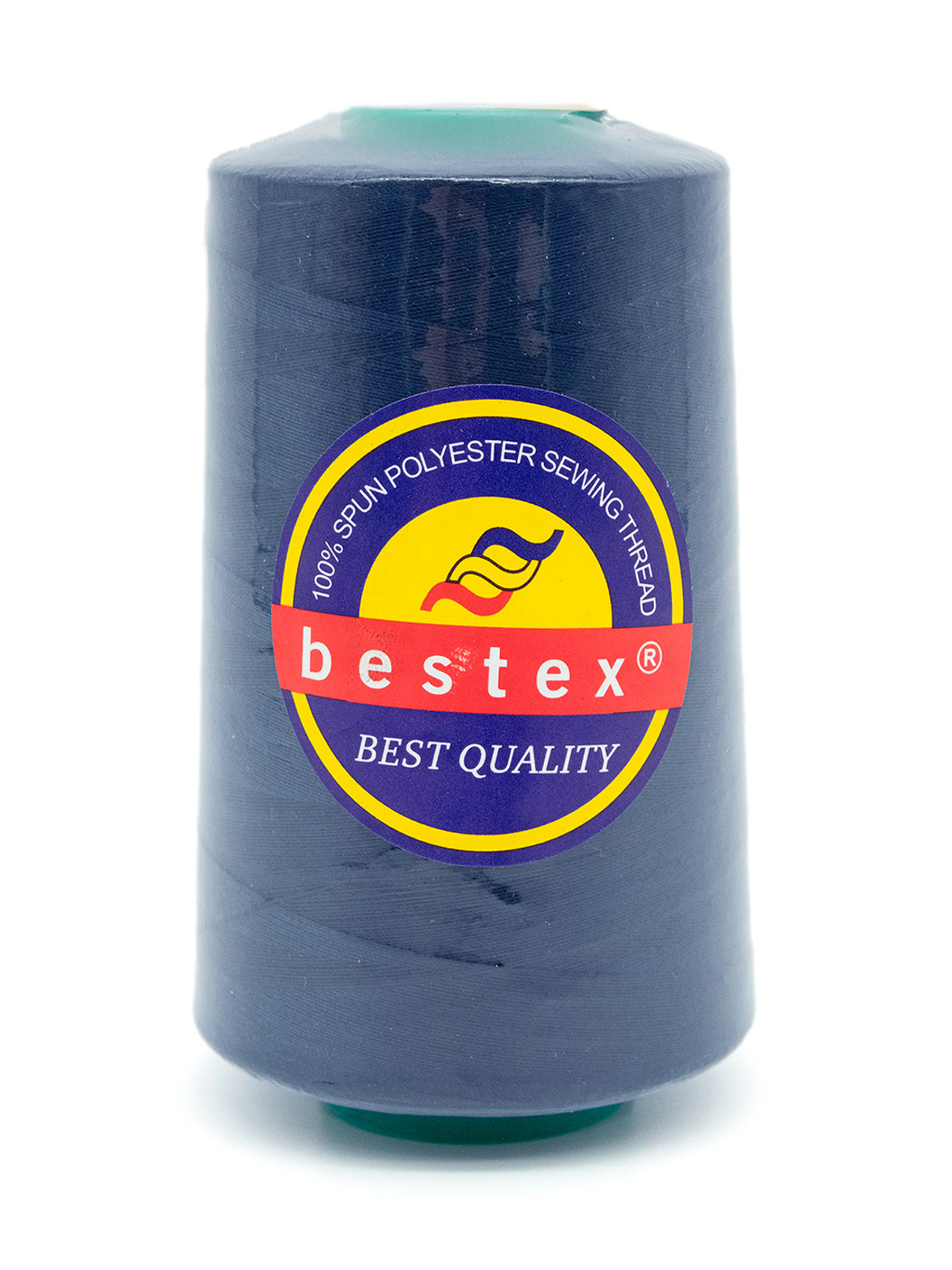 Нитки Bestex 40/2 5000 ярд 1 шт 096 темный синий - фото 10