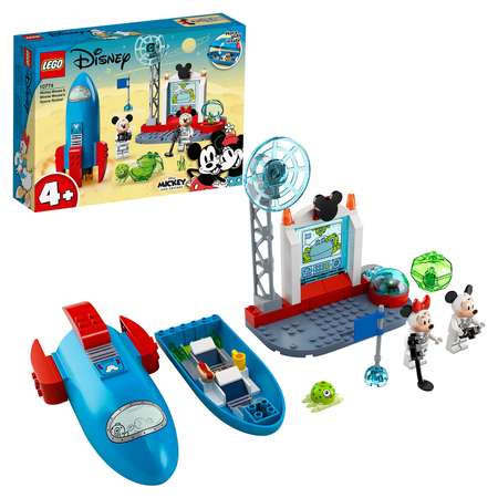 Конструктор LEGO Mickey and Friends Космическая ракета Микки Минни блочный