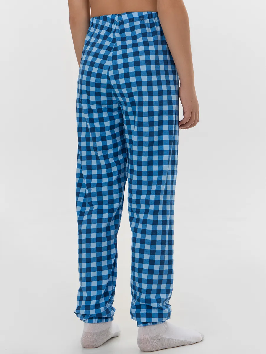 Пижама Mark Formelle (Марк Формэль) 563323/полуночно -синий +сине -голубая клетка - фото 8