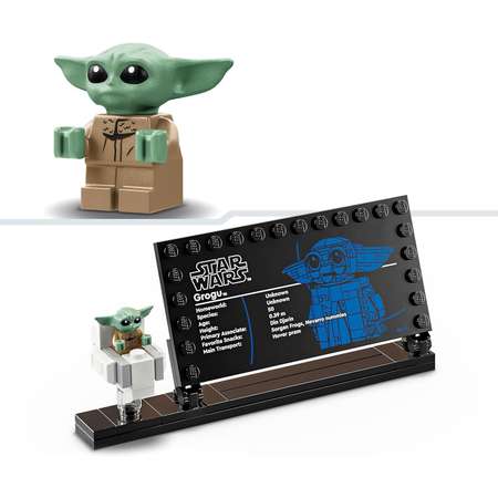 Конструктор LEGO Star Wars Грогу в летающей коляске блочный