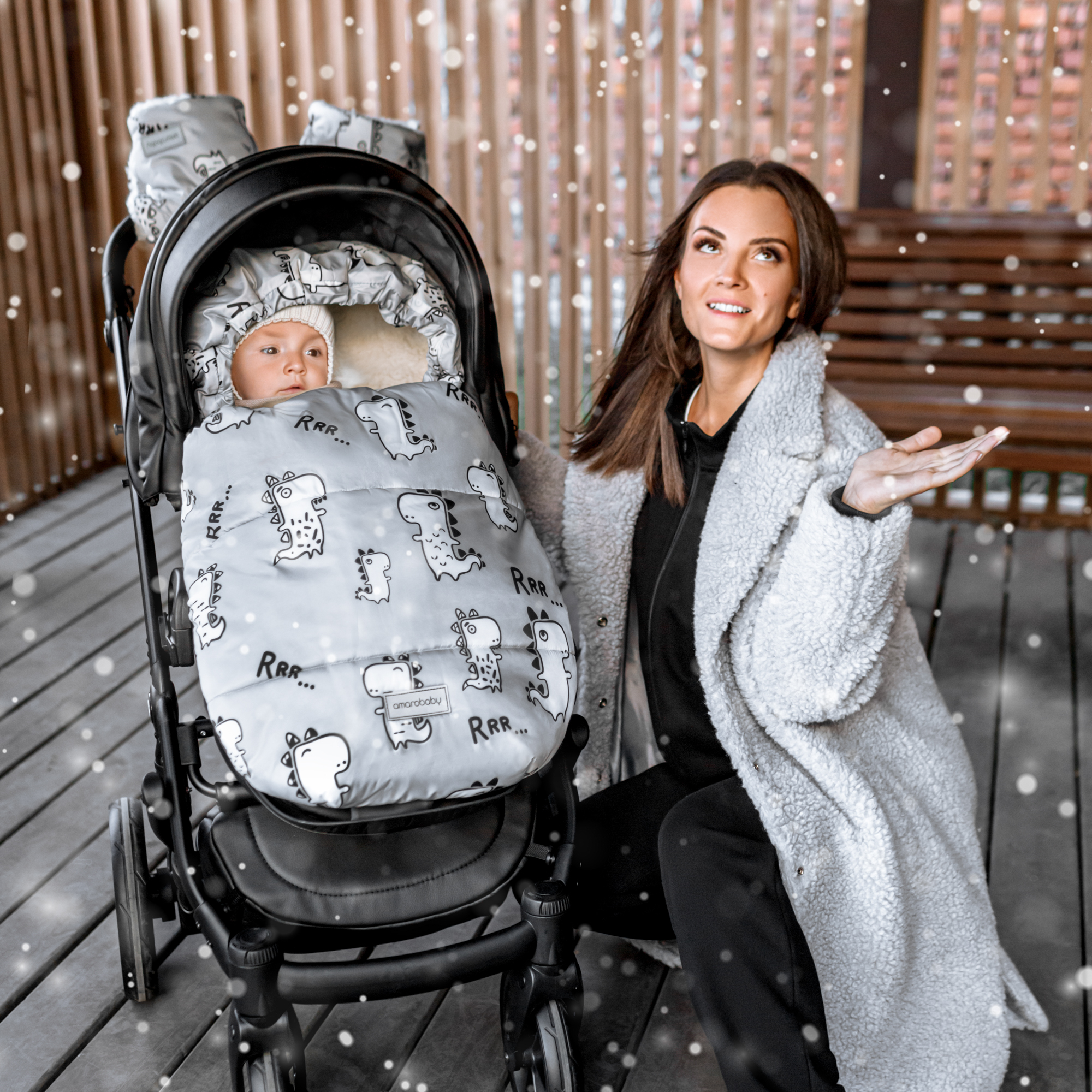Конверт в коляску Amarobaby Snowy Baby - фото 4