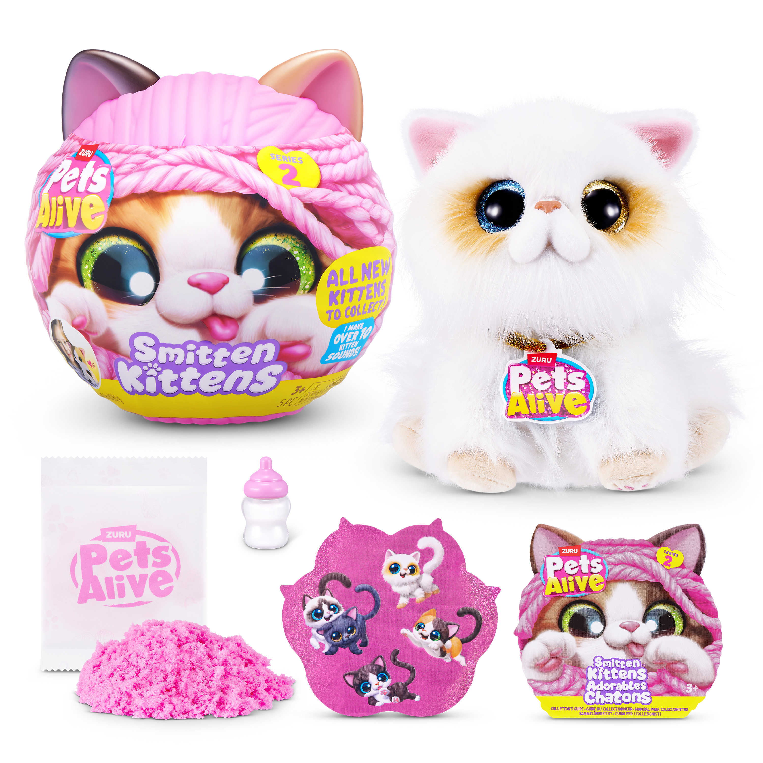 Мягкая игрушка Zuru Pets Alive котик Smitten Kittens в ассортименте - фото 7