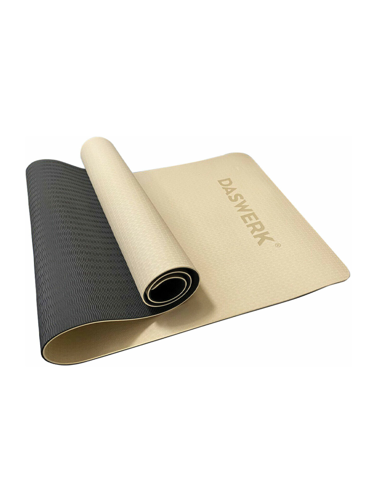 Изображение товара Коврик для йоги и фитнеса DASWERK двухсторонний нескользящий 183x61 см