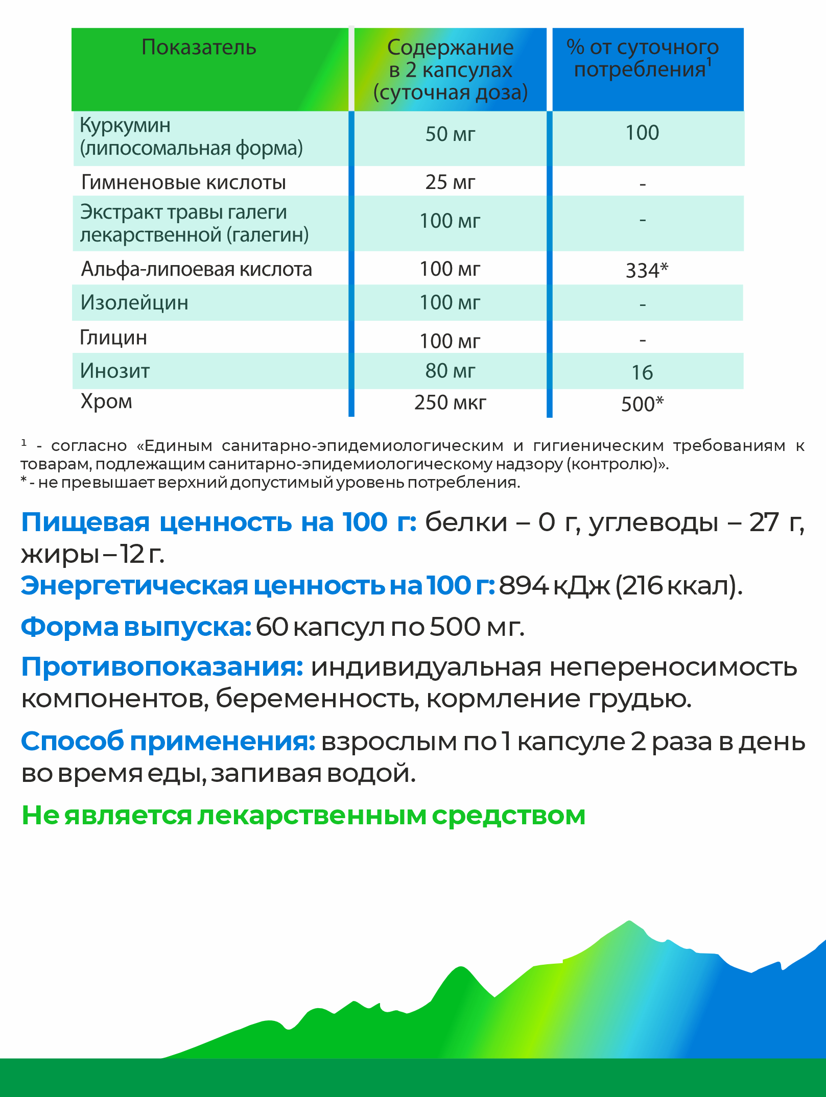 Концентрат Алтайские традиции Липосомальный куркумин Диабетин - фото 6