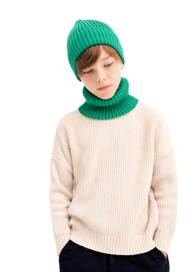 Шапка и снуд wookee Шапка_СнудТемнозеленый - фото 4